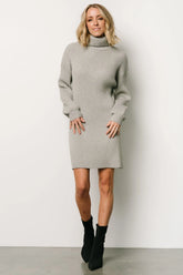 Julianne Sweater Dress | Light Gray